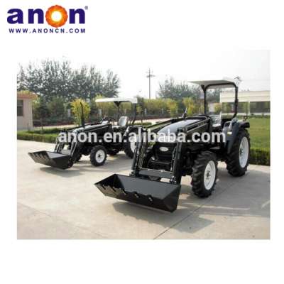 ANON Cheap price 4WD Farm Tractor front end loader and backhoe