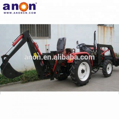 ANON High efficiency towable backhoe with 4 hydraulic cylinder for ATV